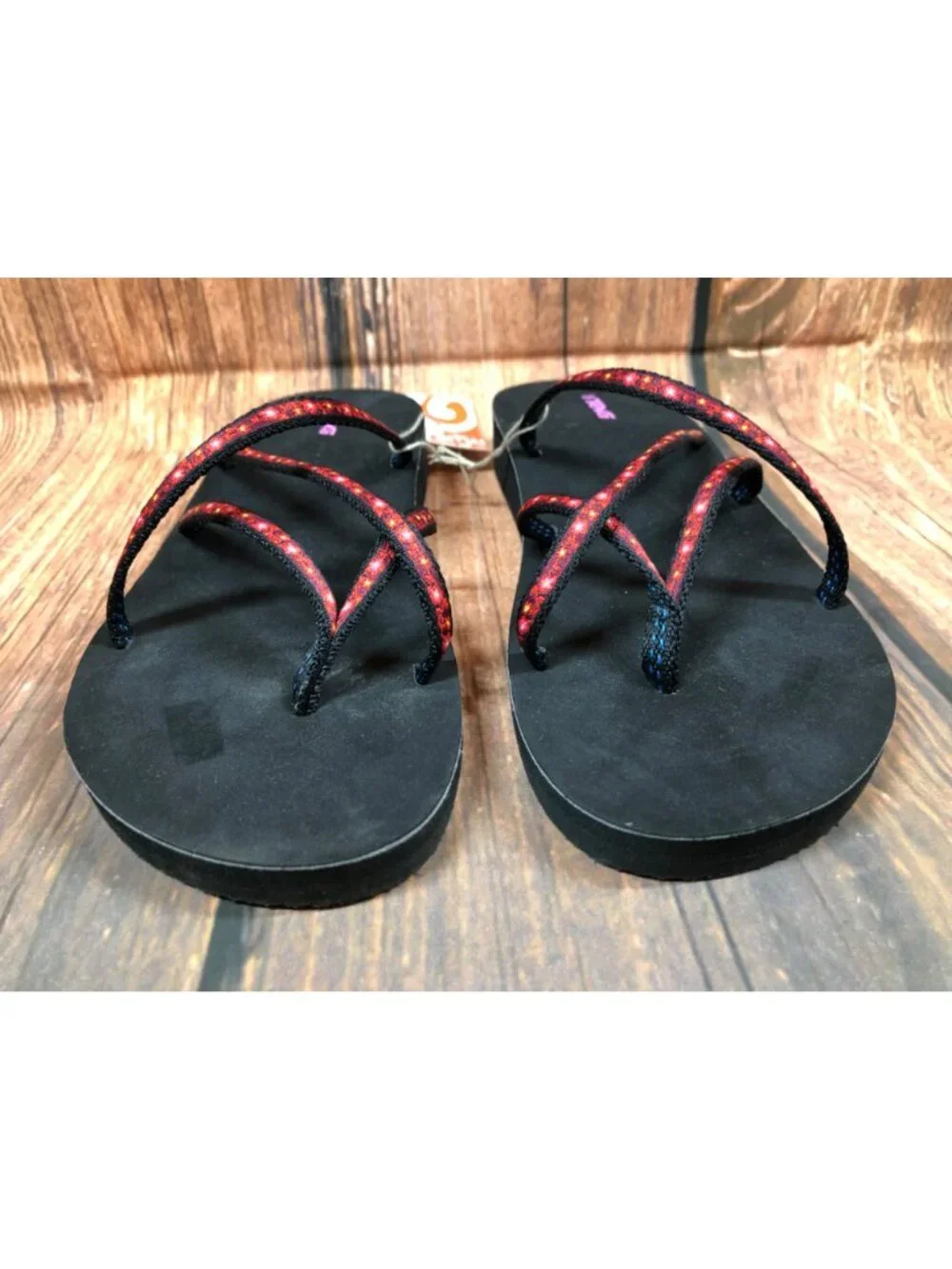 Teva Youth Girls 5 Mush Mandalyn Wedge Fantasia Poppy Thong Sandals